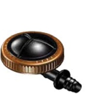 Valve of drainage , end of line