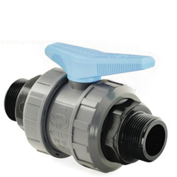 DISMANTLER PVC BALL VALVE (MALE OUTLET)